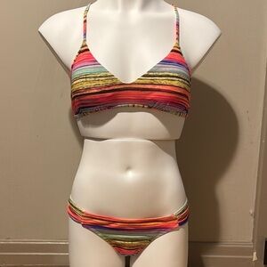 Eidon Striped Bikini Set